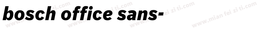 bosch office sans字体转换